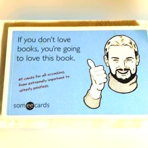 Humorous snarky postcard book